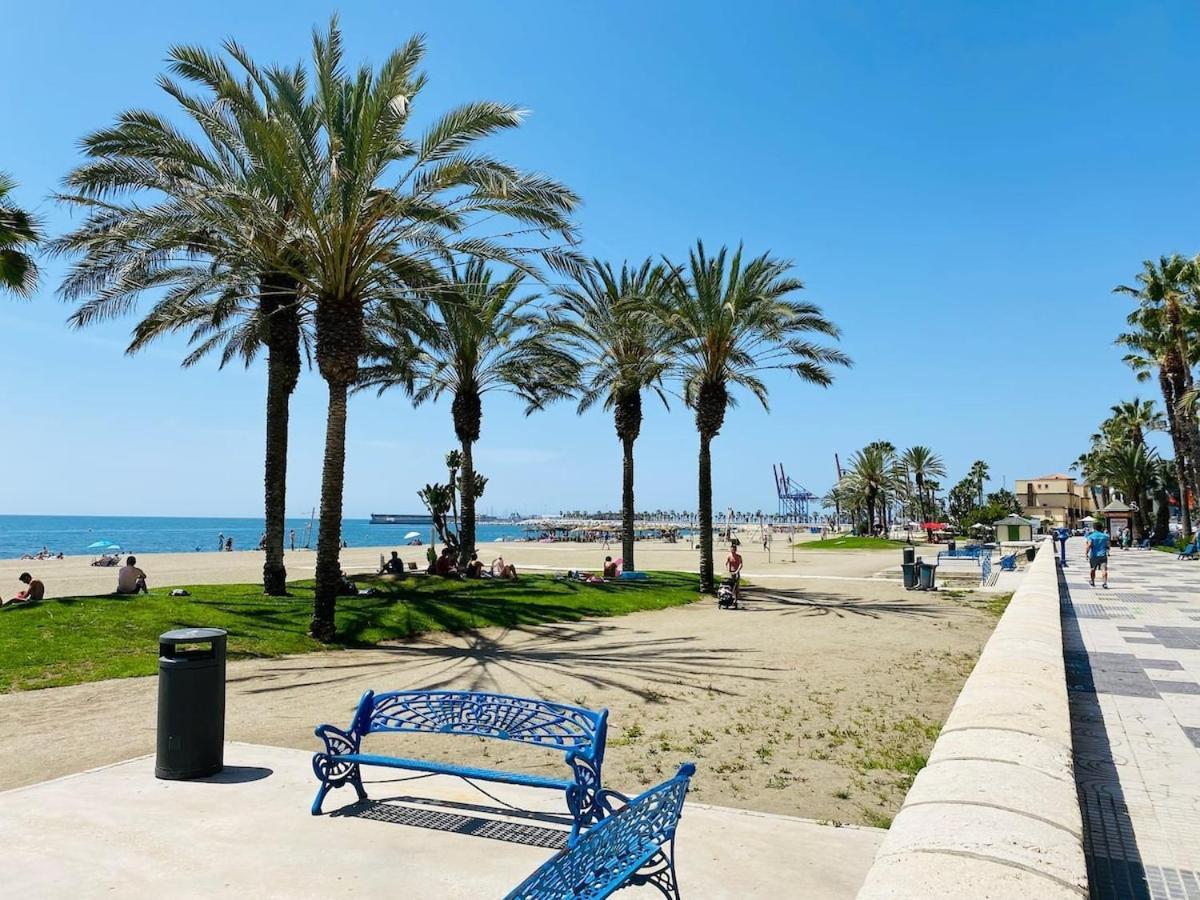 Junto A La Playa De La Malagueta & Parking Lägenhet